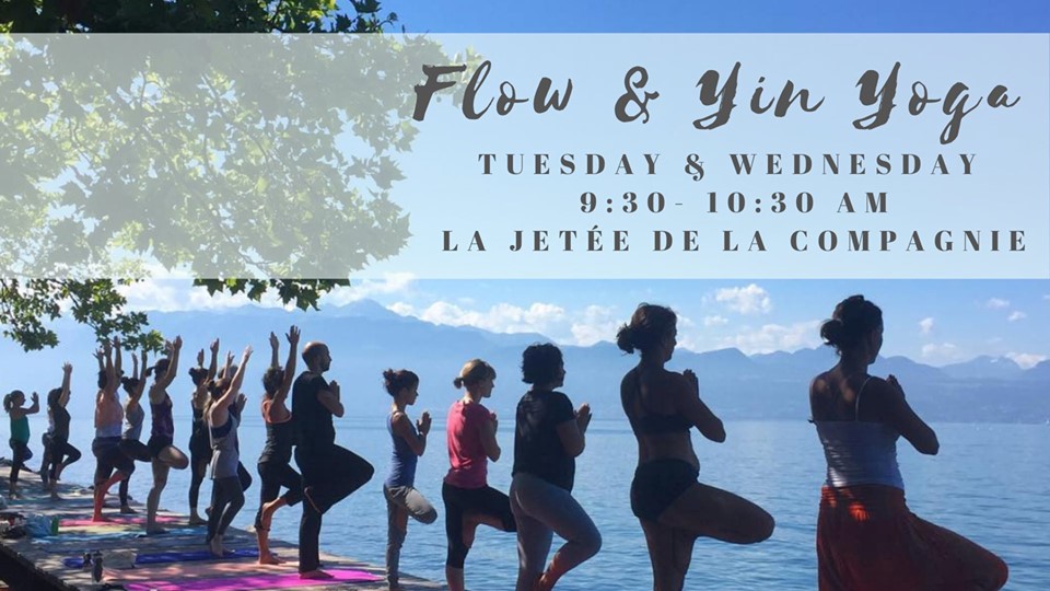 Flow & Yin Yoga Tuesday mornings by the lake avec Ludmila